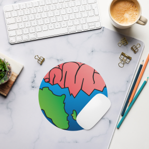 Brain Earth Mouse Pad